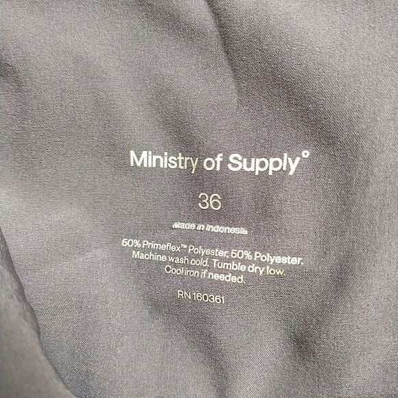 Ministry of Supply Pants Mens 36 Blue Drawstring Chino Stretch Performance - Picture 8 of 8